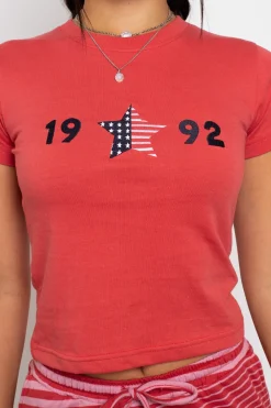 Daisy Street 1992 Baby Tee-Women Tops | T-Shirts