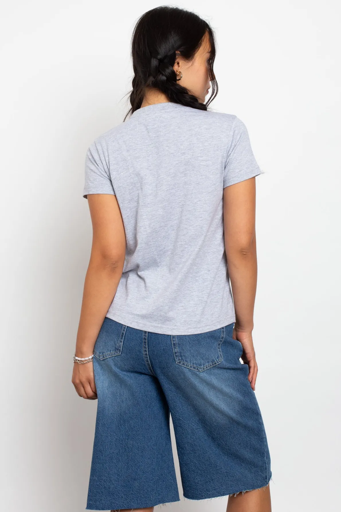 Daisy Street Applique Flag Tee-Women Tops | T-Shirts