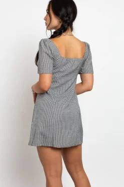 Daisy Street Button Front Milkmaid Dress-Women Dresses