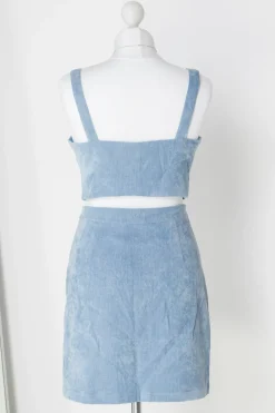 Daisy Street Button Up Mini Skirt in Cord-Women Skirts