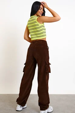 Daisy Street Cord Combat Trouser-Women Trousers