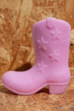 Daisy Street Cowboy Boot Candle- Homeware