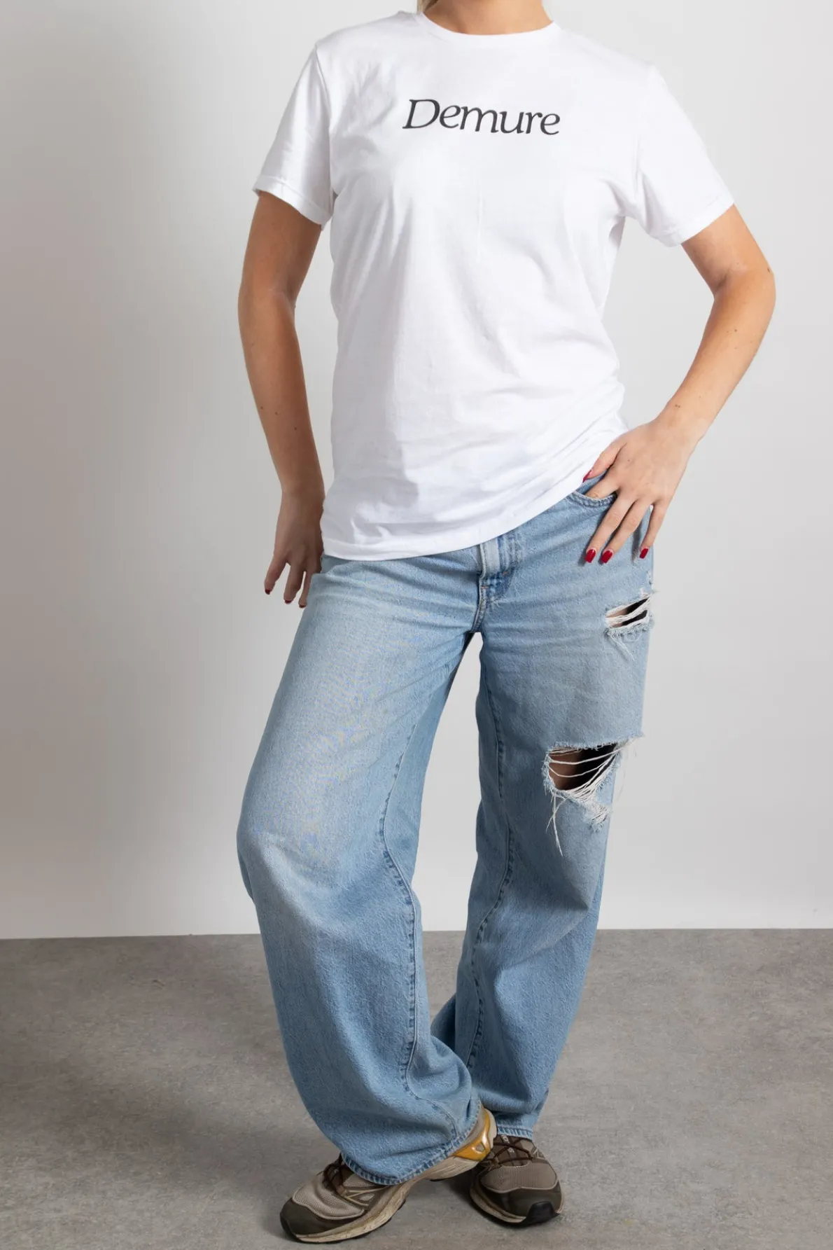 Daisy Street Demure Tee-Women Tops | T-Shirts