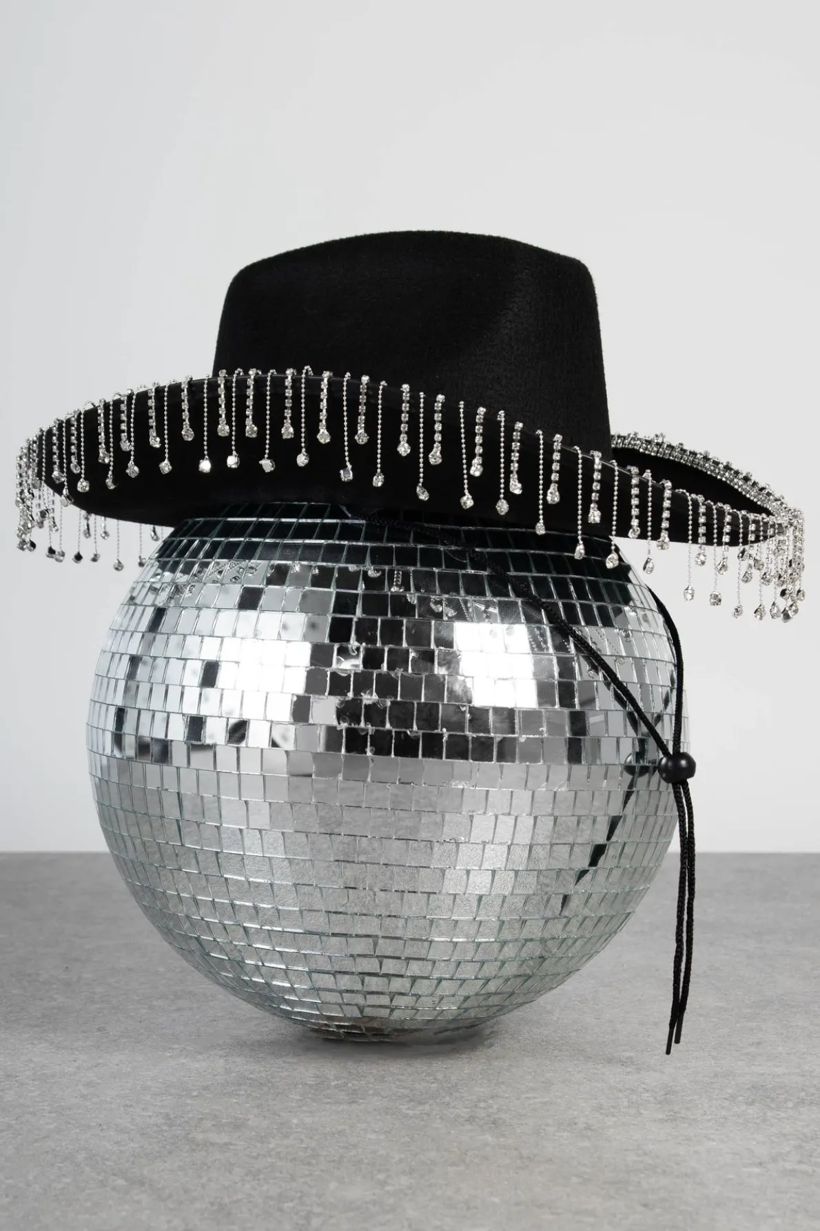 Daisy Street Diamante Tassel Cowboy Hat in-Women Accessories | Partywear
