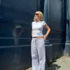 Daisy Street Drawstring Wide Leg Trousers In-Women Trousers