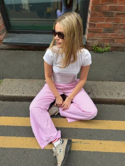 Daisy Street Drawstring Wide Leg Trousers In-Women Trousers