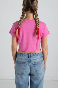 Daisy Street F*** Cupid Cropped Tee-Women Tops | T-Shirts