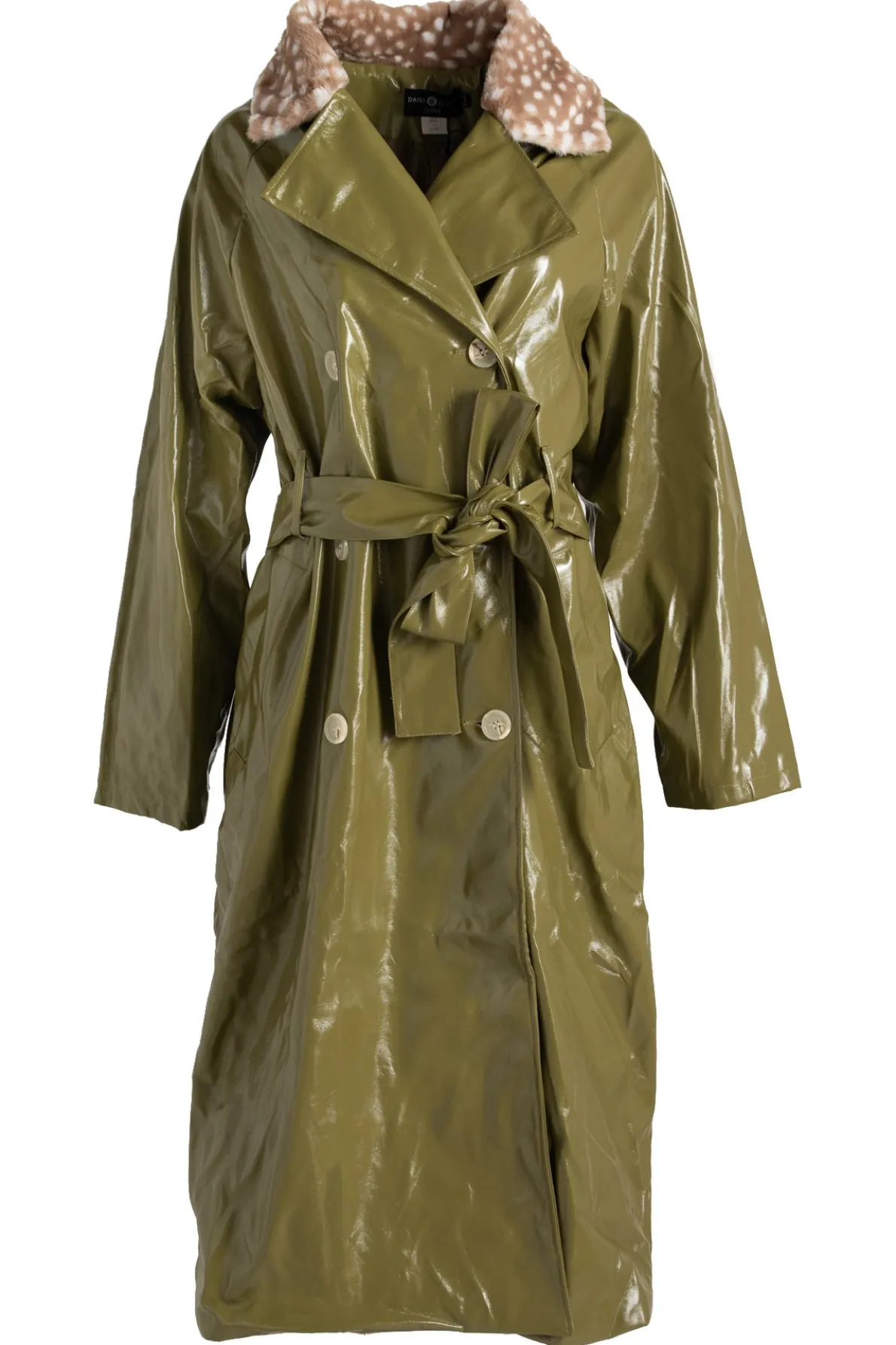 Daisy Street Fur Trench Coat in-Women Jackets