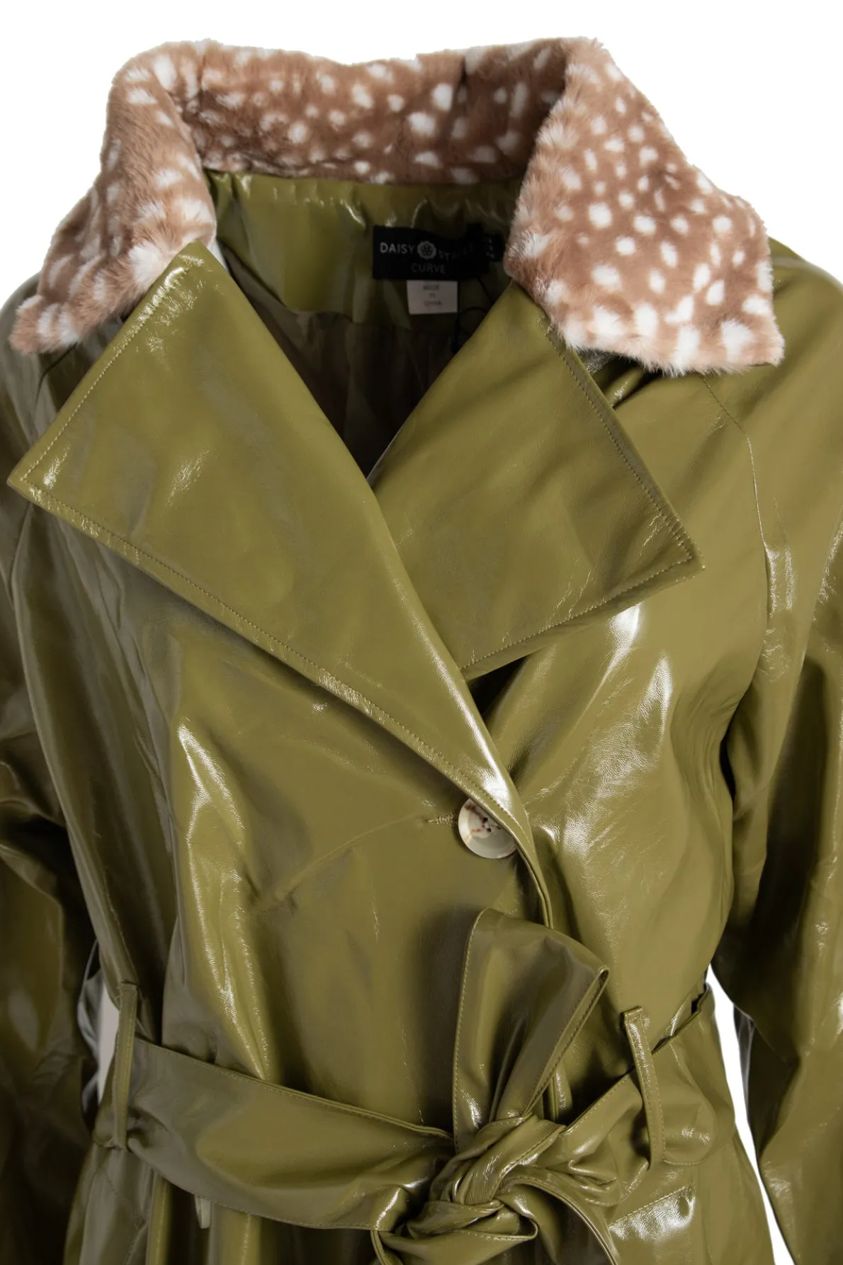 Daisy Street Fur Trench Coat in-Women Jackets