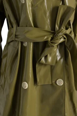 Daisy Street Fur Trench Coat in-Women Jackets