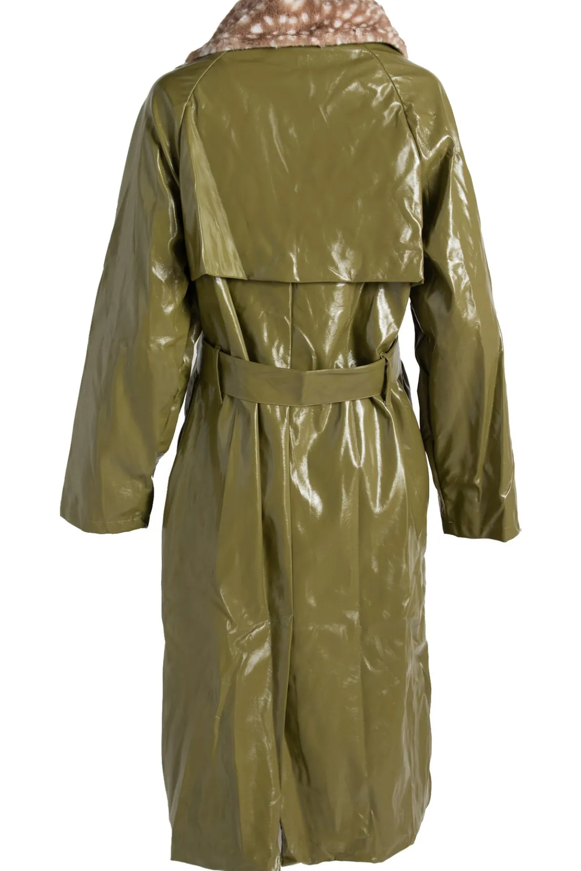 Daisy Street Fur Trench Coat in-Women Jackets