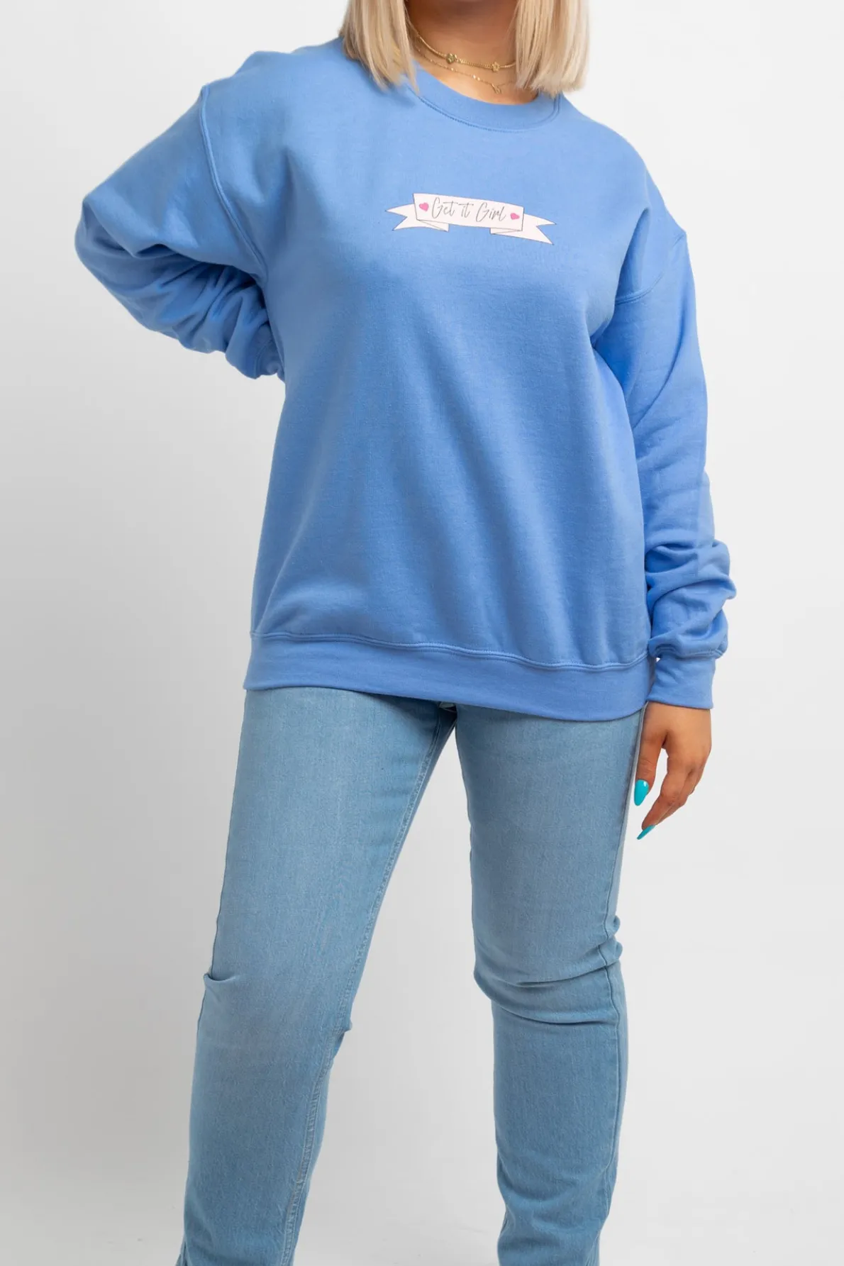 Daisy Street Get It Girl Sweatshirt-Women Hoodies & Sweatshirts