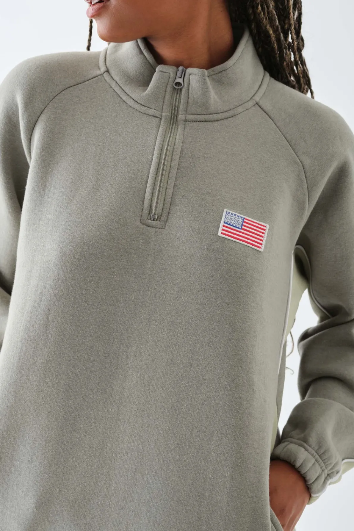 Daisy Street Half Zip Sweater With Piping Detail-Women Tops | Hoodies & Sweatshirts