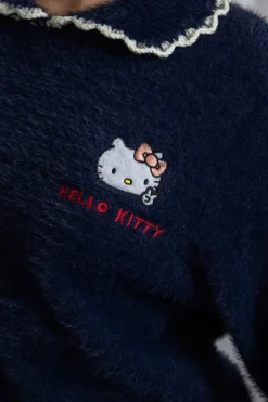 Daisy Street Hello Kitty Brushed Knit Jumper-Women Hoodies & Sweatshirts