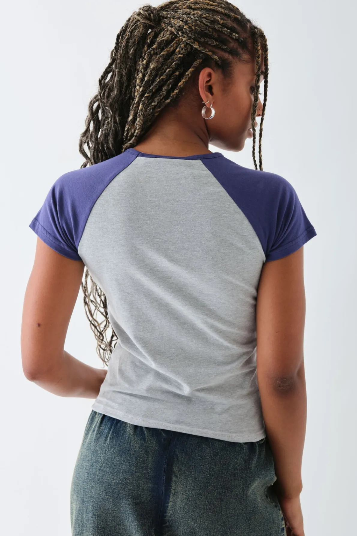 Daisy Street Honda Racing Raglan Crop Top-Women Tops | T-Shirts
