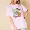 Daisy Street Licensed Relaxed T-Shirt With Tom and Jerry 90's Print-Women T-Shirts