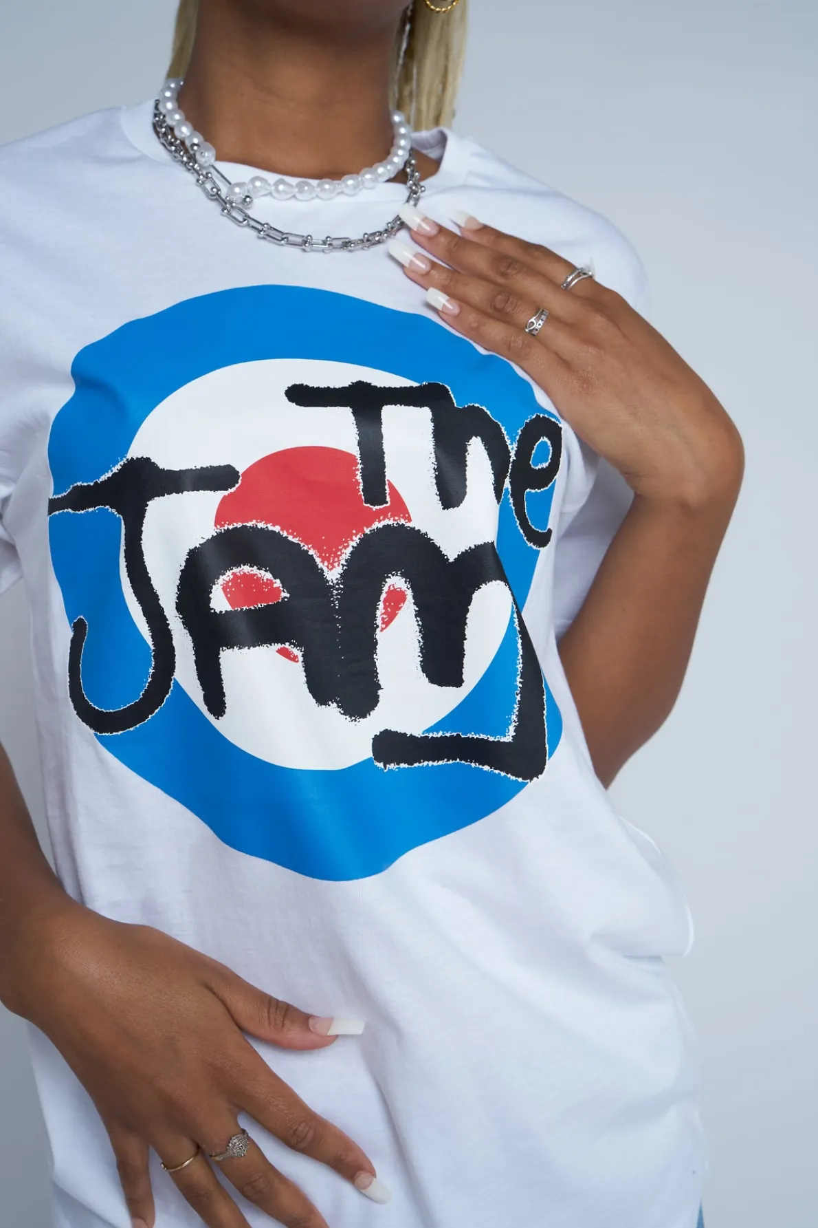 Daisy Street Licensed Relaxed T-Shirt With The Jam Print-Women T-Shirts