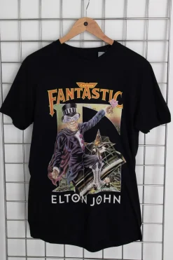 Daisy Street Licensed Relaxed T-Shirt With Elton John 'Captain Fantastic' Print-Women T-Shirts