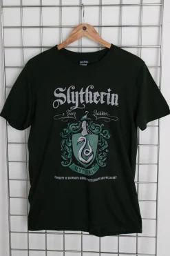 Daisy Street Licensed Relaxed T-Shirt With Harry Potter 'Slytherin' Crest Print-Women T-Shirts
