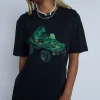 Daisy Street Licensed Relaxed T-Shirt With Gorillaz Print-Women T-Shirts