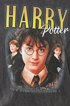 Daisy Street Licensed Relaxed T-Shirt With Harry Potter Print-Women T-Shirts