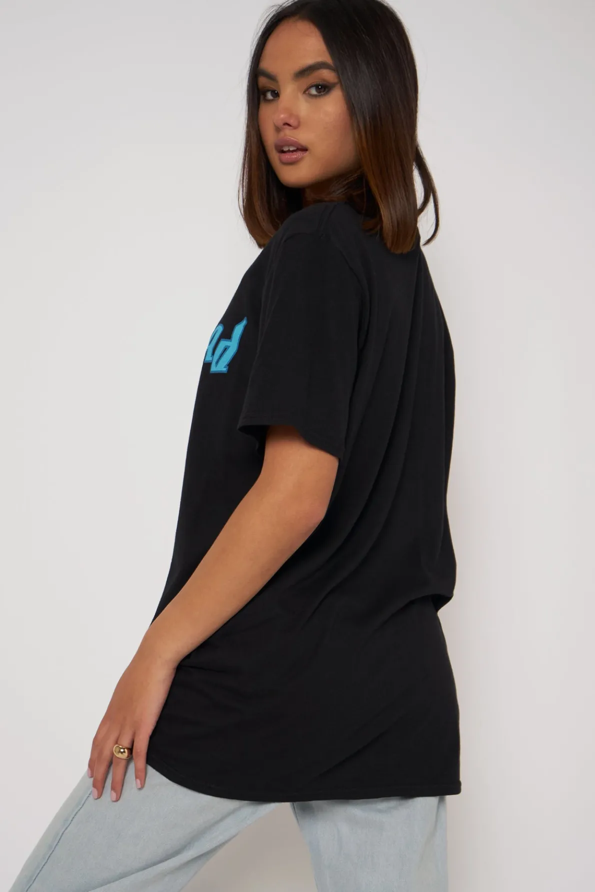 Daisy Street Licensed Relaxed T-Shirt With Motorhead Print-Women T-Shirts