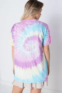 Daisy Street Licensed T-Shirt With Tie-Dye Care Bears Print-Women T-Shirts
