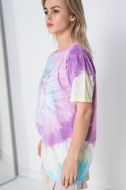 Daisy Street Licensed T-Shirt With Tie-Dye Care Bears Print-Women T-Shirts