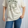 Daisy Street Matcha Book Club Oversized Tee-Women Tops | T-Shirts
