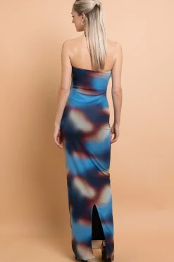 Daisy Street Mesh Strapless Maxi Dress-Women Partywear | Dresses