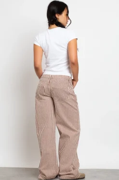 Daisy Street Mid Rise Denim Stripe Jean-Women Trousers