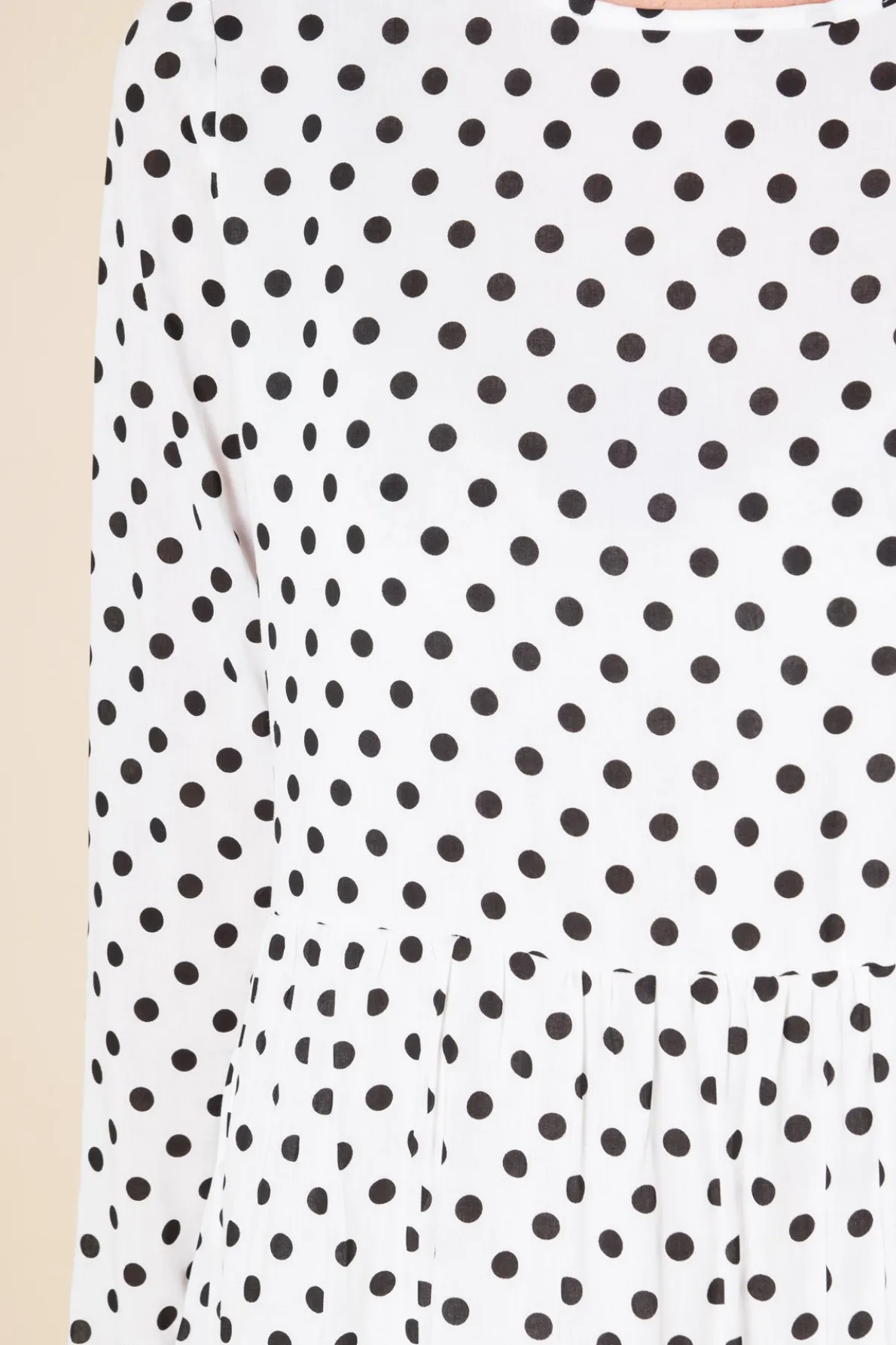 Daisy Street Midaxi Smock Dress in Spot Print-Women Dresses