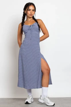 Daisy Street Midi Dress With Milkmaid Bust And Shirred Back-Women Dresses