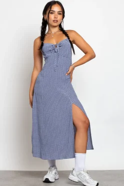 Daisy Street Midi Dress With Milkmaid Bust And Shirred Back-Women Dresses