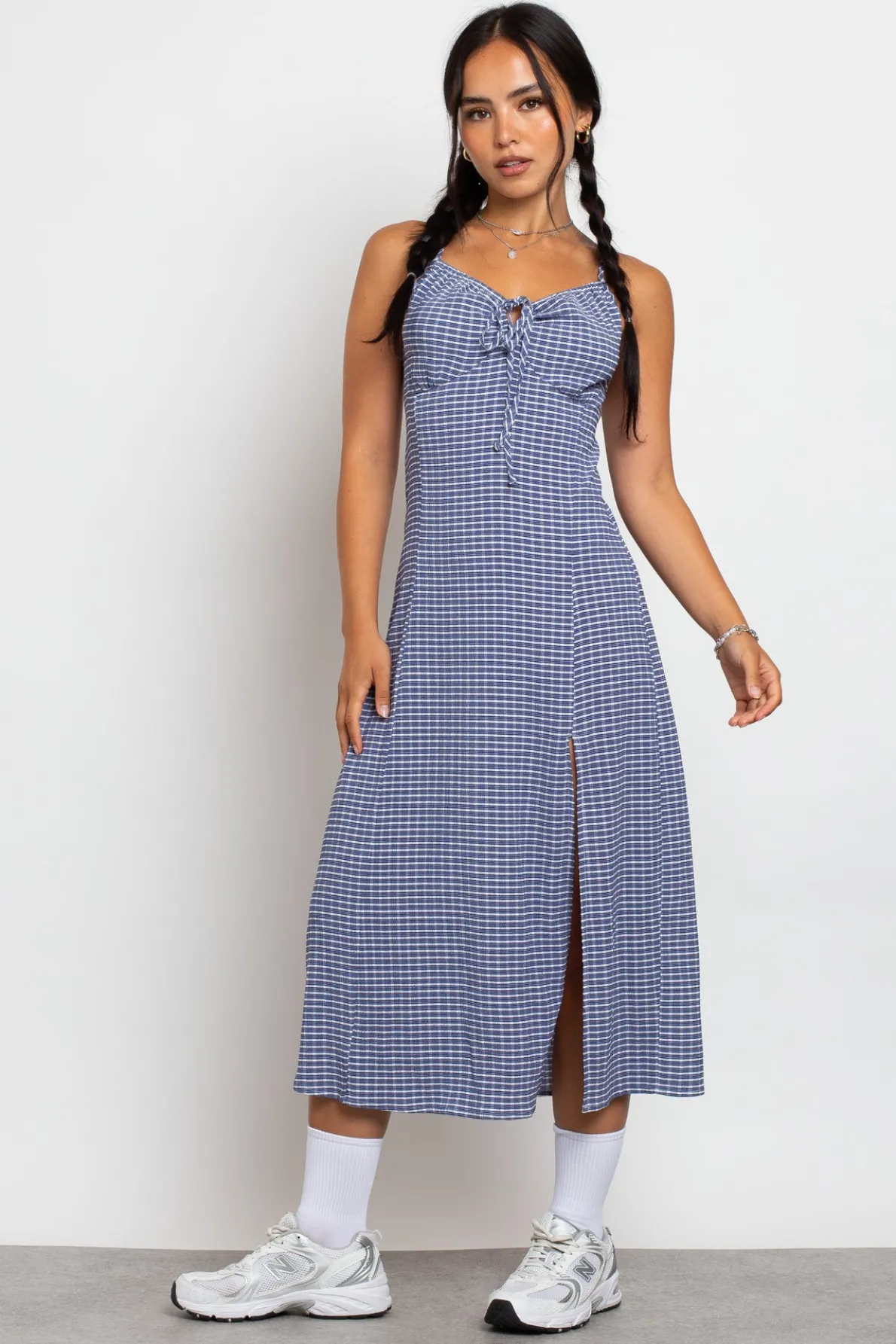 Daisy Street Midi Dress With Milkmaid Bust And Shirred Back-Women Dresses