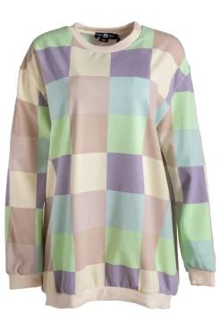Daisy Street Patch Sweatshirt-Women Hoodies & Sweatshirts