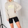 Daisy Street Oversize Hoodie with Alaska Print-Women Hoodies & Sweatshirts