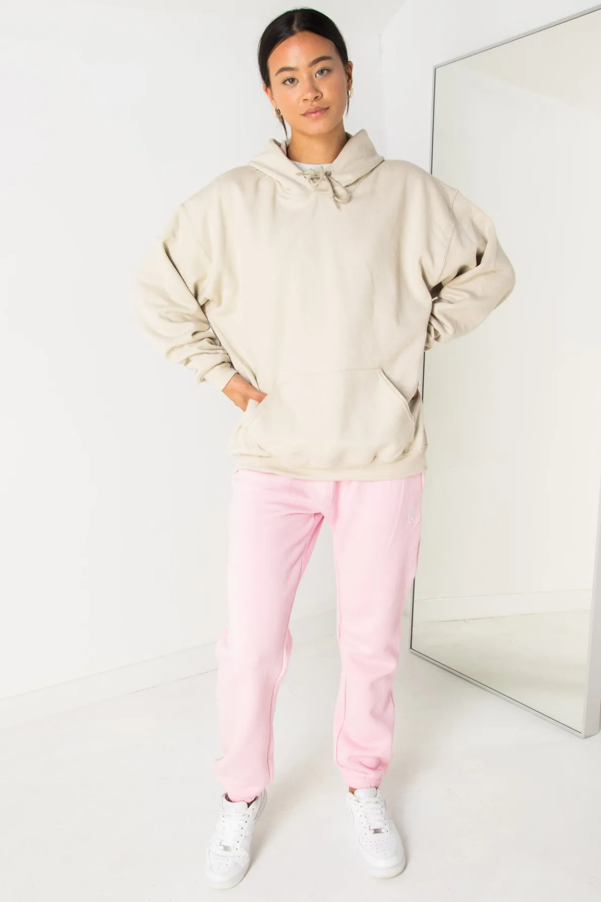 Daisy Street Oversize Hoodie with Racing Team Print-Women Hoodies & Sweatshirts