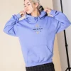 Daisy Street Oversized Hoodie with Leave Me Alone Print-Women Hoodies & Sweatshirts