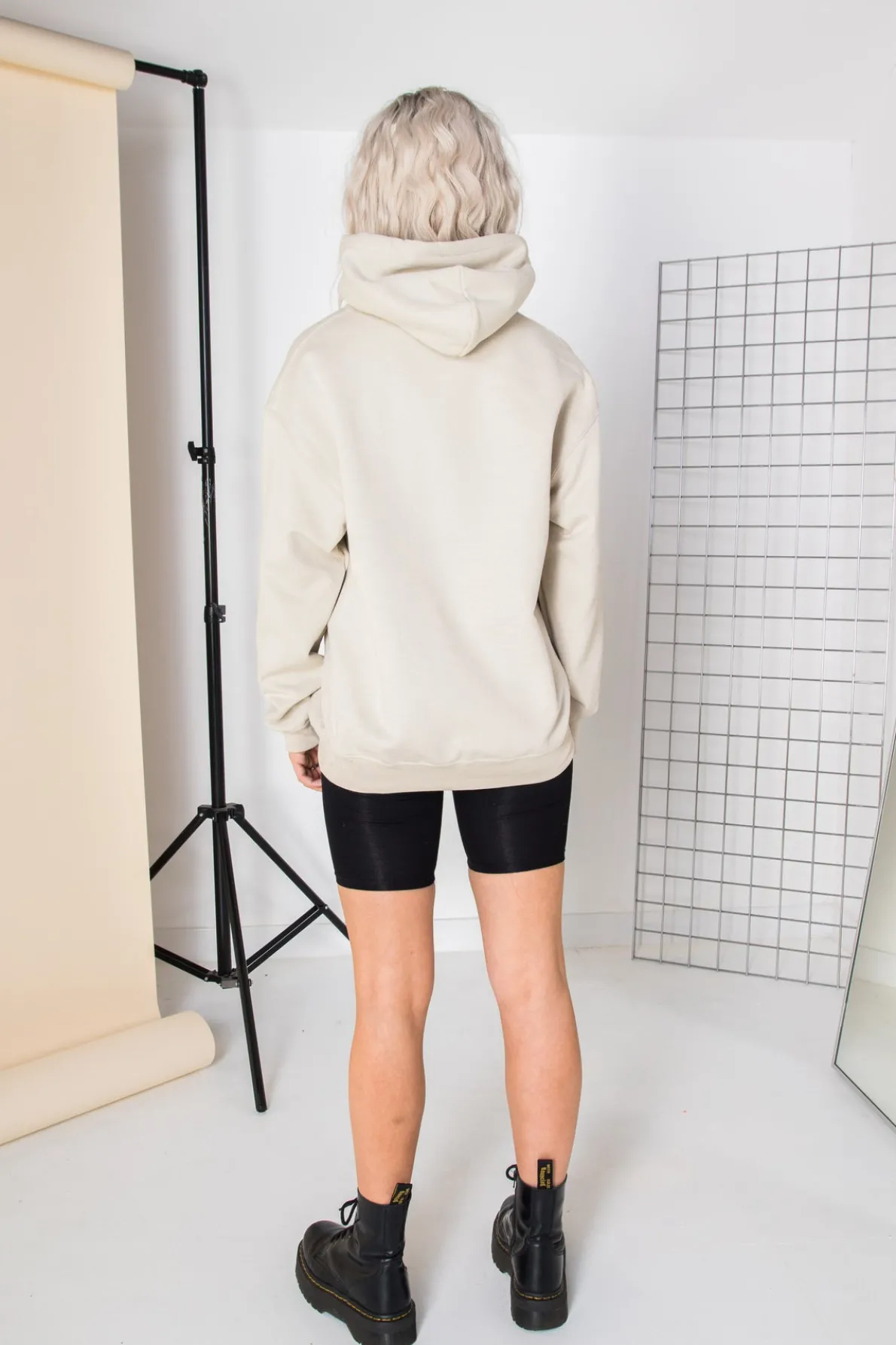 Daisy Street Oversized Hoodie with Live Life in full Bloom Print-Women Hoodies & Sweatshirts