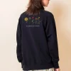 Daisy Street Oversized Sweatshirt with Growth Back Print-Women Hoodies & Sweatshirts