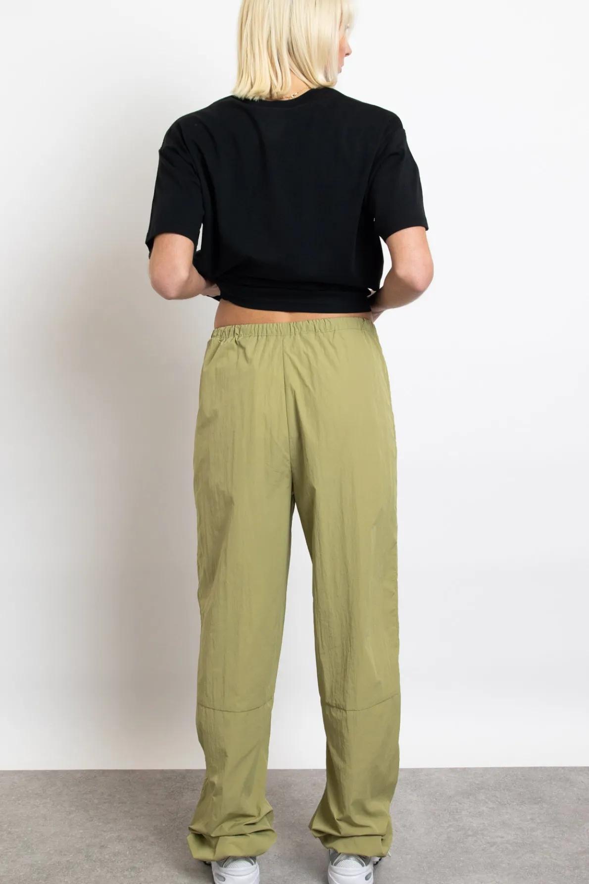 Daisy Street Parachute Cargo Trouser With Toggle Hems-Women Trousers