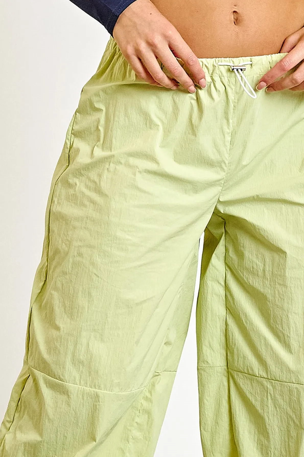 Daisy Street Parachute Trousers With Toggle-Women Trousers