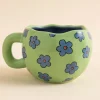 Daisy Street Printed Wobbly Mug- Homeware