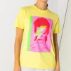 Daisy Street Relaxed T-Shirt with Bowie Print-Women Band Tees | T-Shirts