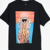 Daisy Street Relaxed T-Shirt with Jimi Hendrix Axis Bold as Love Print-Women Band Tees | T-Shirts