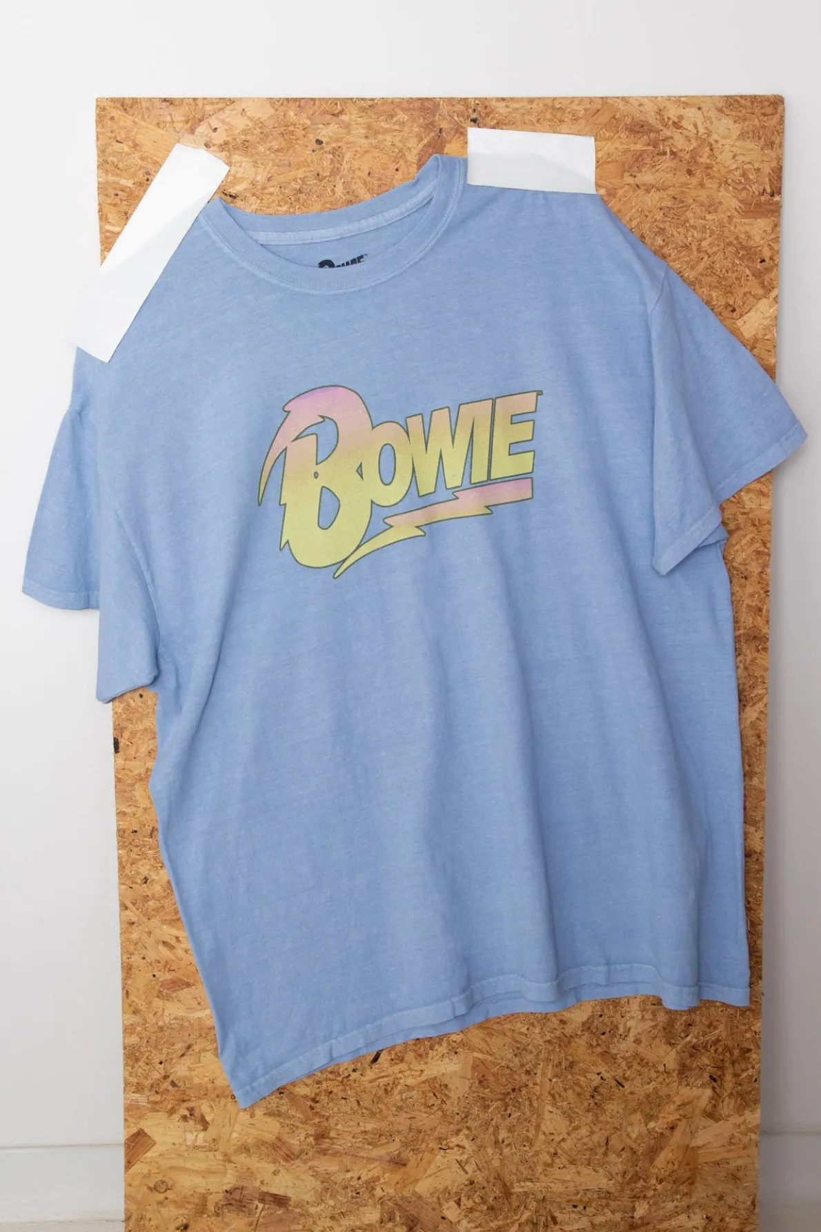 Daisy Street Relaxed T-Shirt with Bowie Print-Women Band Tees | T-Shirts