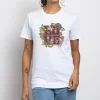 Daisy Street Relaxed T-Shirt with Love Print-Women T-Shirts