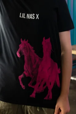 Daisy Street Relaxed T-Shirt with Lil Nas X Print-Women T-Shirts