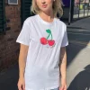 Daisy Street Relaxed T-Shirt with Lil Cutie Graphic-Women T-Shirts